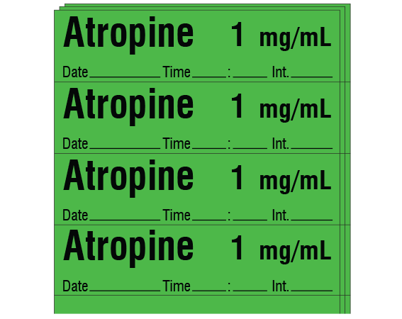 SA-316-DTI-PK Anesthesia Drug Labels for Syringe Identification - Pack Form