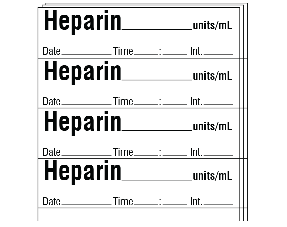 SA-320-DTI-PK Anesthesia Drug Labels for Syringe Identification - Pack Form
