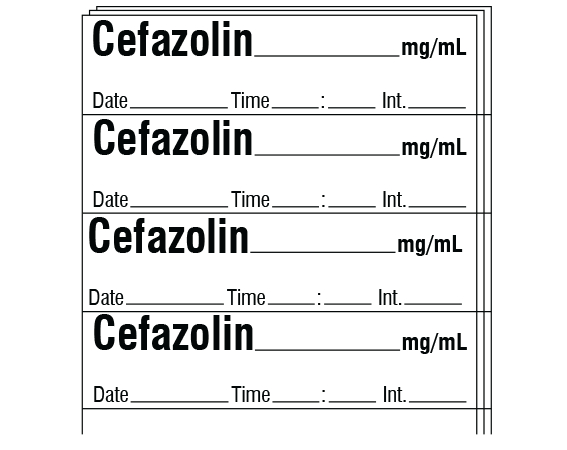 SA-3221-DTI-PK Anesthesia Drug Labels for Syringe Identification - Pack Form