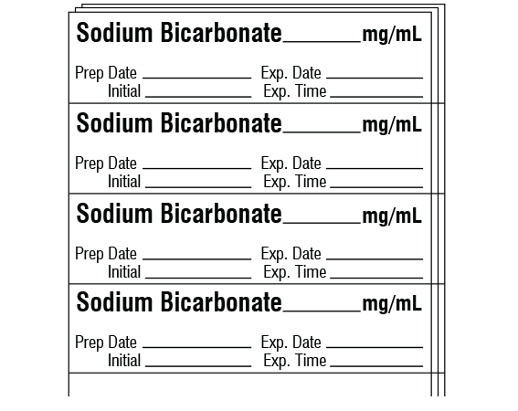 SA-3239-EXP-PK Anesthesia Drug Labels for Syringe Identification - Pack Form