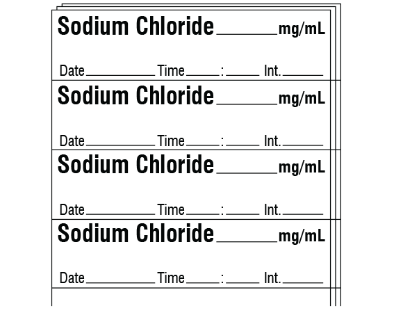 SA-3240-DTI-PK Anesthesia Drug Labels for Syringe Identification - Pack Form