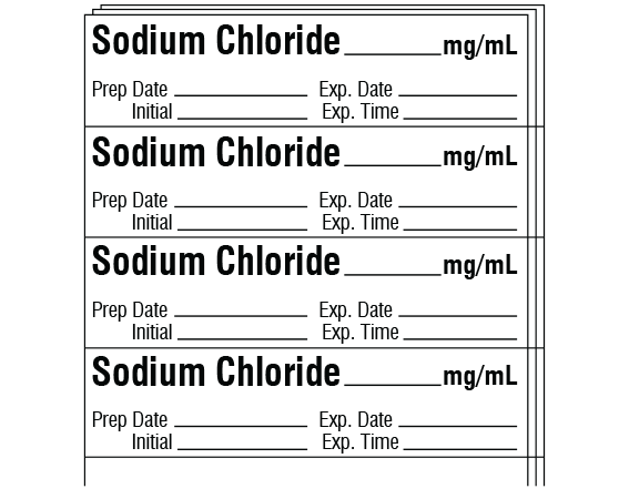 SA-3240-EXP-PK Anesthesia Drug Labels for Syringe Identification - Pack Form