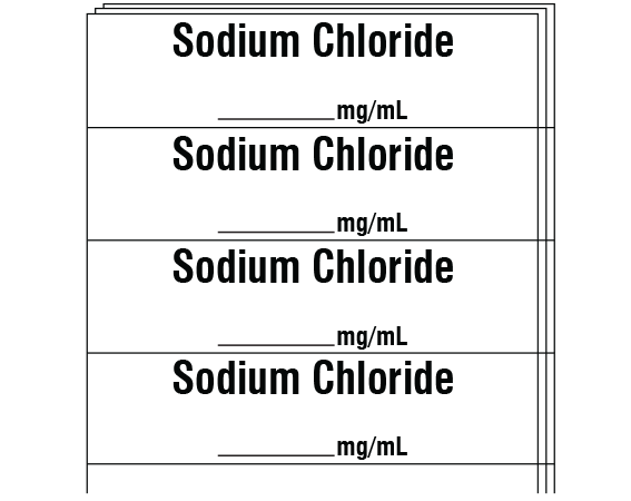 SA-3240-PK Anesthesia Drug Labels for Syringe Identification - Pack Form
