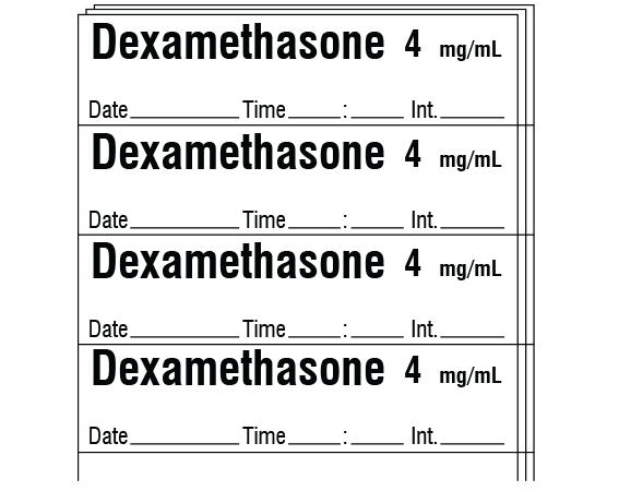 SA-3243-DTI-PK Anesthesia Drug Labels for Syringe Identification - Pack Form