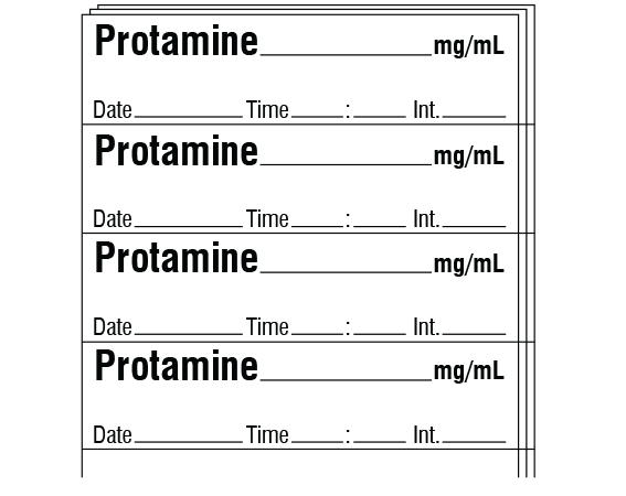 SA-328-DTI-PK Anesthesia Drug Labels for Syringe Identification - Pack Form