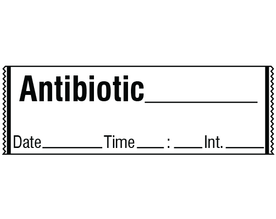 SA-329-DTI Anesthesia Drug Labels for Syringe Identification - Tape Form