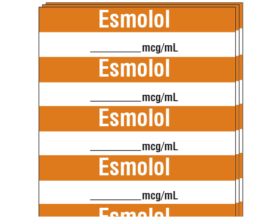 SA-333-PK Anesthesia Drug Labels for Syringe Identification - Pack Form