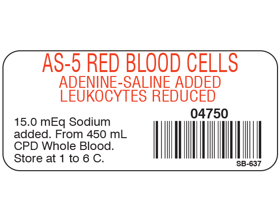 SB-637 Blood Product Labels with Codabar Symbology
