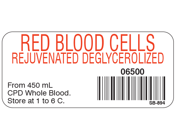SB-894 Blood Product Labels with Codabar Symbology