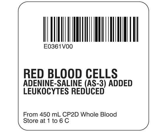 SB128-20-27 Red Blood Cells Product Labels for Compliance with ISBT 128 Standards
