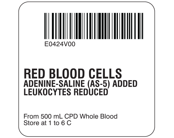 SB128-20-52 Red Blood Cells Product Labels for Compliance with ISBT 128 Standards