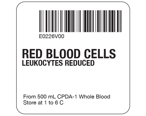 SB128-20-56 Red Blood Cells Product Labels for Compliance with ISBT 128 Standards