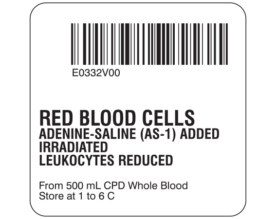 SB128-20-60 Red Blood Cells Product Labels for Compliance with ISBT 128 Standards