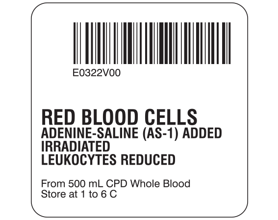 SB128-20-65 Red Blood Cells Product Labels for Compliance with ISBT 128 Standards