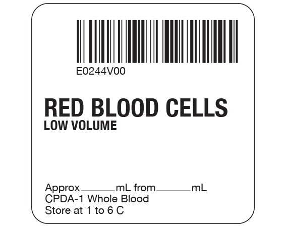 SB128-20-74 Red Blood Cells Product Labels for Compliance with ISBT 128 Standards