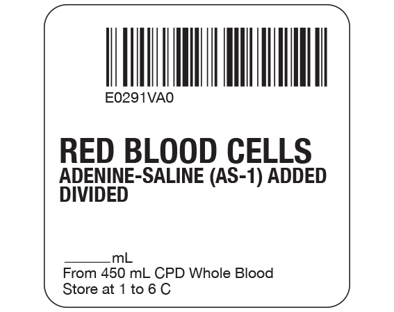SB128-20D-4A Red Blood Cells Product Labels for Compliance with ISBT 128 Standards