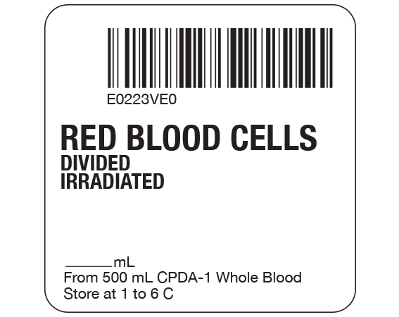 SB128-20D-67E Red Blood Cells Product Labels for Compliance with ISBT 128 Standards