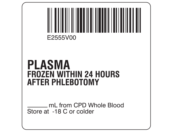 SB128-40-5 Plasma Product Labels for Compliance with ISBT 128 Standards