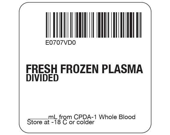 SB128-41D-2D Fresh Frozen Plasma Product Labels for Compliance with ISBT 128 Standards