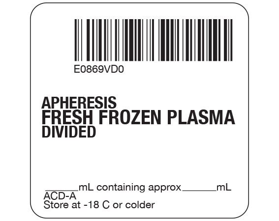 SB128-41D-9D Fresh Frozen Plasma Product Labels for Compliance with ISBT 128 Standards