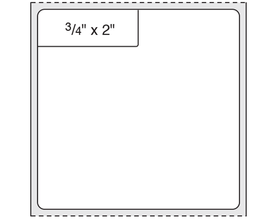 SB128-44-DIN-KT Thermal Printer Labels for ISBT 128 Applications - Cryogenic