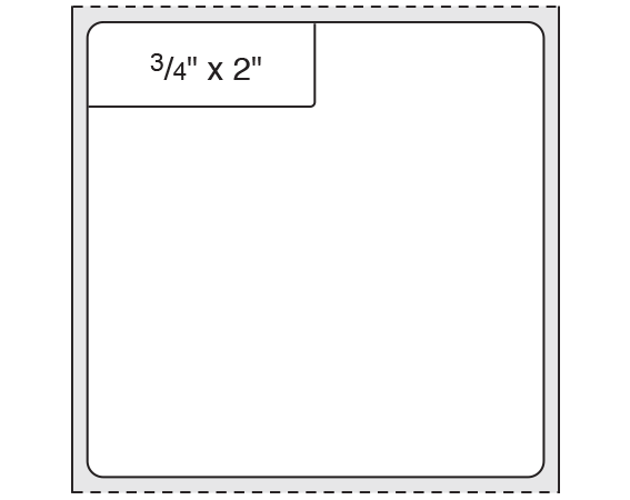 SB128-44DINPKT Thermal Printer Labels for ISBT 128 Applications - Cryogenic