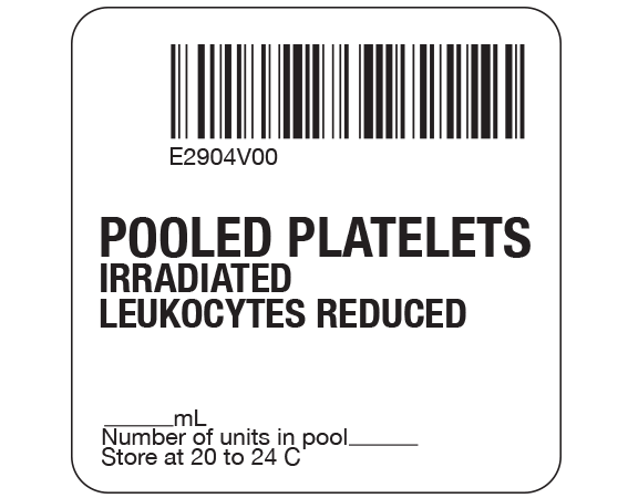 SB128-50-31 Platelets Product Labels for Compliance with ISBT 128 Standards