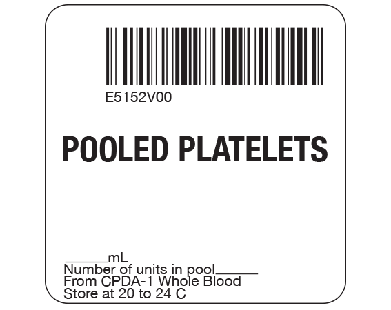 SB128-50-4 Platelets Product Labels for Compliance with ISBT 128 Standards