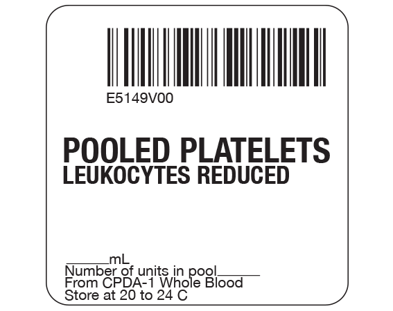 SB128-50-5 Platelets Product Labels for Compliance with ISBT 128 Standards