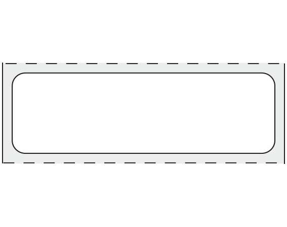 SB128-582 White 5/8" x 2" Thermal Printer Labels for ISBT 128 Applications