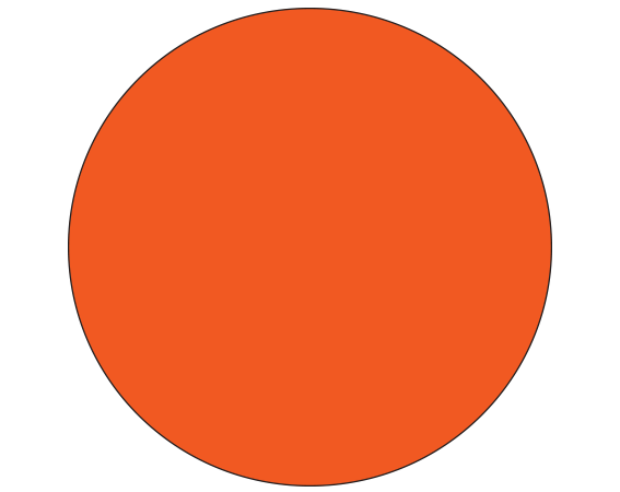 SDL-43-272 Red 7/16" DIAMETER Color Coded Dot Labels - Roll Form