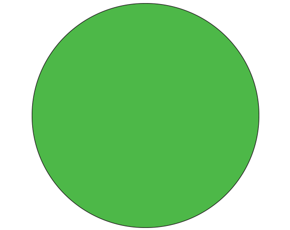 SDL-43-293 Fluorescent Green 7/16" DIAMETER Color Coded Dot Labels - Roll Form