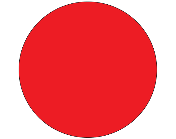 SDL-43-41 Red 7/16" DIAMETER Color Coded Dot Labels - Sheet Form