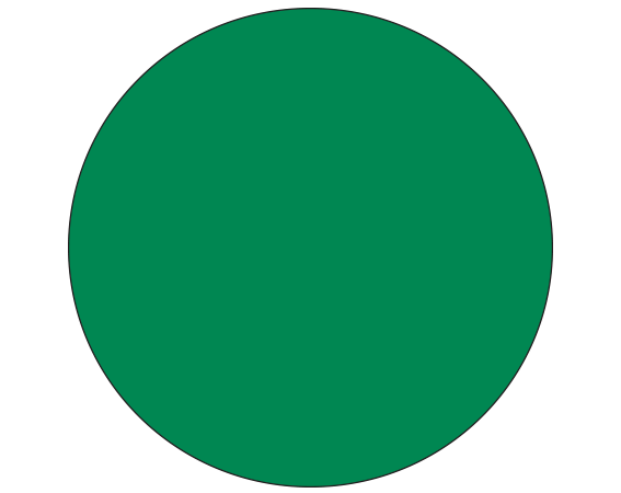 SDL-50-251 Dark Green 1/2" DIAMETER Color Coded Dot Labels - Sheet Form