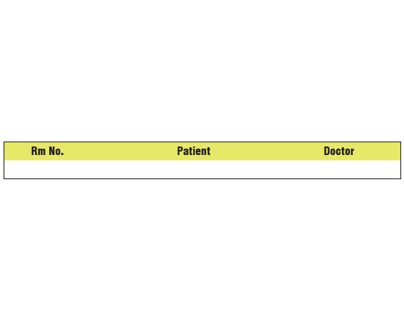 SNC-501-17 Color Coded Patient Chart Tapes - 3/8 Width