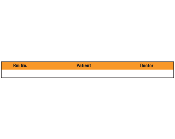 SNC-501-5 Color Coded Patient Chart Tapes - 3/8 Width