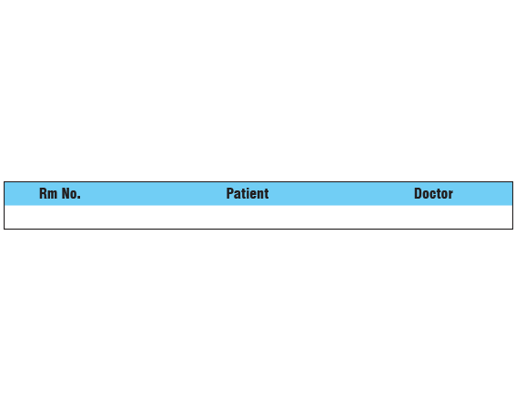 SNC-501-6 Color Coded Patient Chart Tapes - 3/8 Width