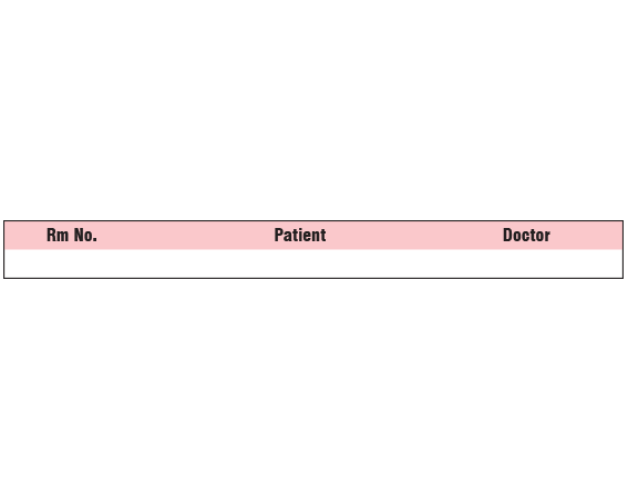 SNC-501-7 Color Coded Patient Chart Tapes - 3/8 Width