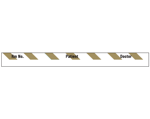 SNC-502-18 Color Coded Patient Chart Tapes - 3/8 Width