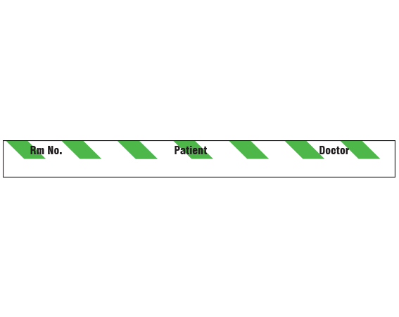 SNC-502-3 Color Coded Patient Chart Tapes - 3/8 Width