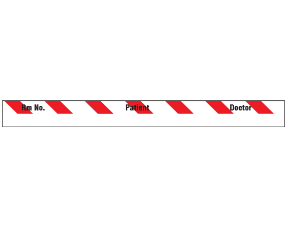 SNC-502-4 SNC-502-4 Color Coded Patient Chart Tapes - 3/8 Width