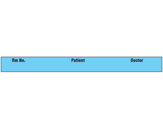 SNC-600-6 Color Coded Patient Chart Tapes - 1/2 Width