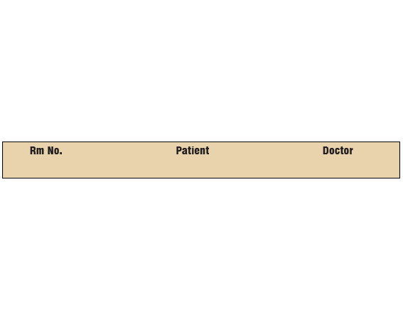 SNC-600-8 Color Coded Patient Chart Tapes - 1/2 Width