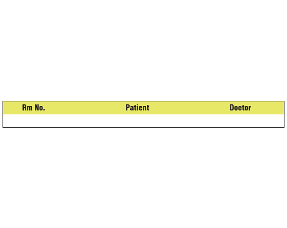SNC-601-17 SNC-601-17 Color Coded Patient Chart Tapes - 1/2 Width