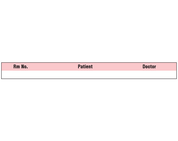 SNC-601-7 Color Coded Patient Chart Tapes - 1/2 Width