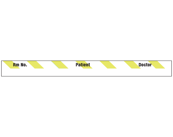 SNC-602-17 Color Coded Patient Chart Tapes - 1/2 Width