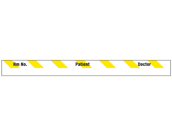 SNC-602-2 Color Coded Patient Chart Tapes - 1/2 Width