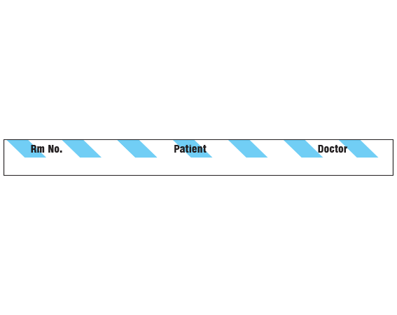 SNC-602-6 Color Coded Patient Chart Tapes - 1/2 Width