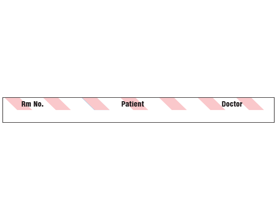 SNC-602-7 Color Coded Patient Chart Tapes - 1/2 Width