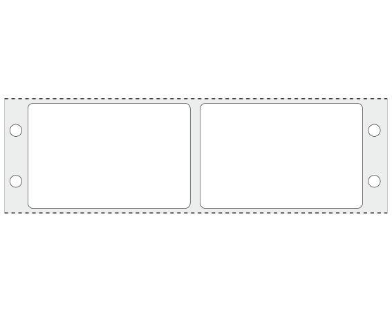 SNO-305 Pinfed Printer Labels for General Purpose Applications